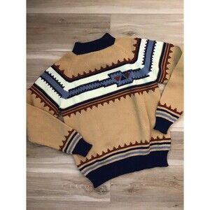 JCPenney Vintage Aztec Print Sweater M